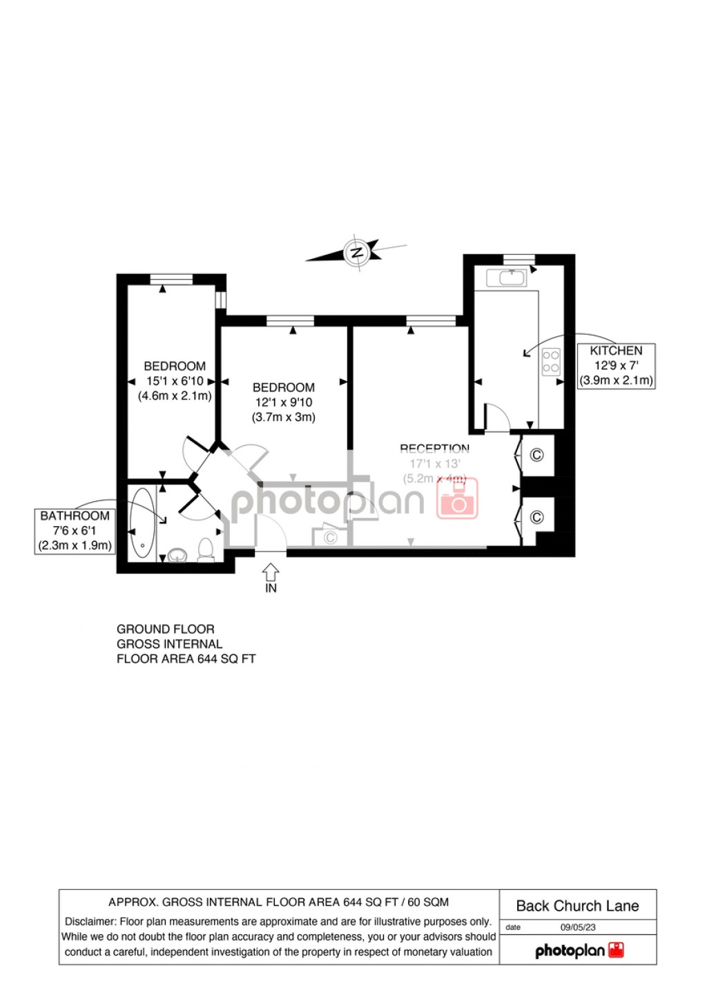 Floorplans For 129 Back Church Lane London E1