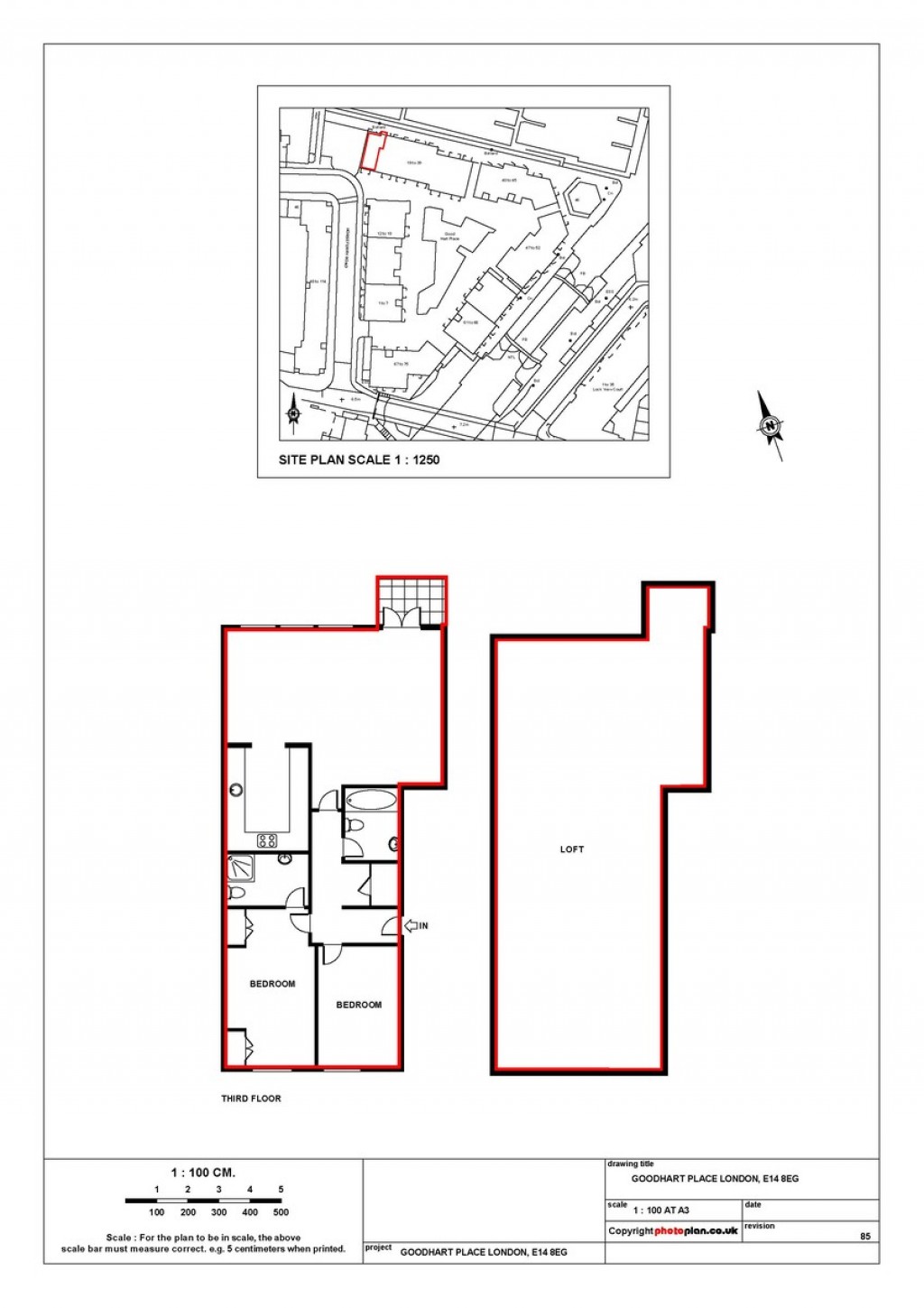 Floorplans For Goodhart Place London E14 8EG