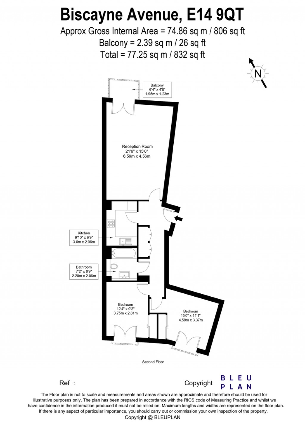 Floorplans For Michigan Building Biscayne Avenue London E14 9QT
