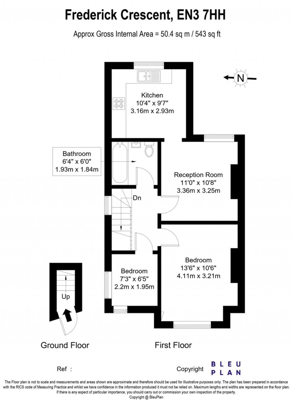 Floorplans For Frederick Crescent Enfield London EN3 7HH