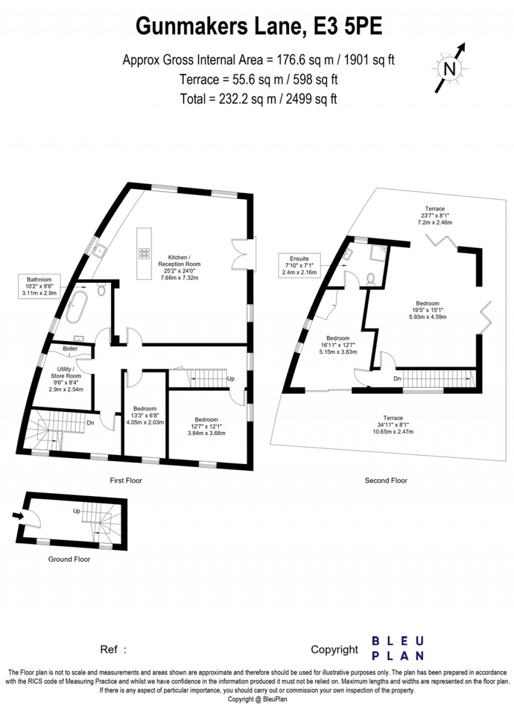 Floorplans For Gatehouse Gunmakers Lane London E3 5PE