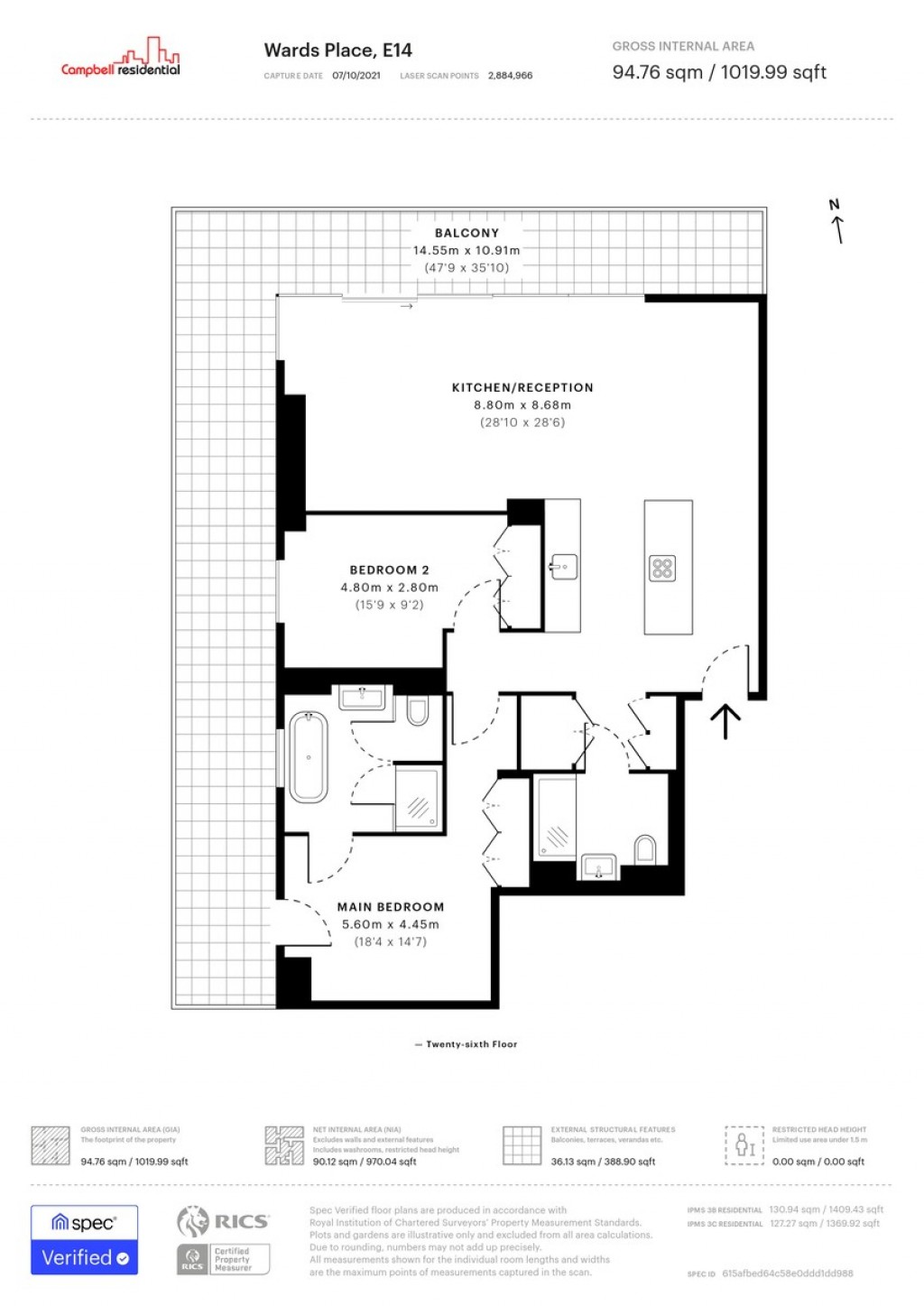 Floorplans For BAGSHAW BUILDING WARDS PLACE E14 9DU