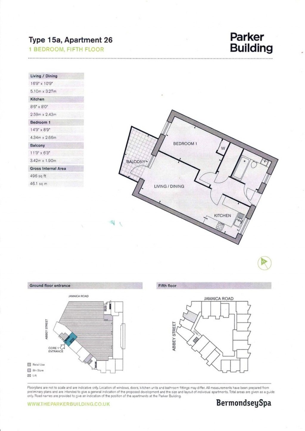 Floorplans For Parker Building Freda Street London SE16 4ED